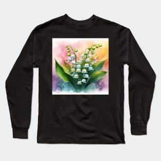 Lily of The Valley Flower Long Sleeve T-Shirt